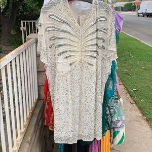 Aidan mattox beaded party dress